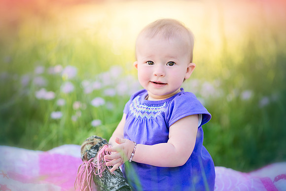 Sara Ashley SASHLEYSTUDIO One Year Session Baby Girl Sawyer